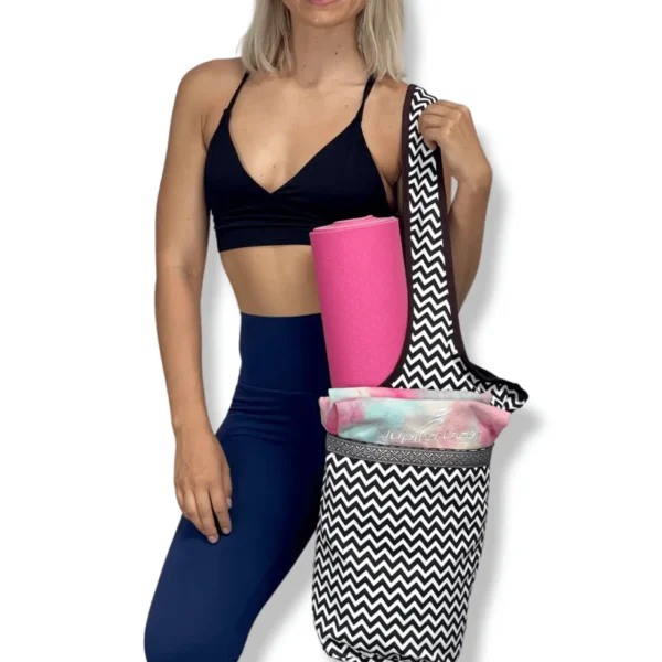 Yoga Mat Carrying Tote Bag with Large Pockets
